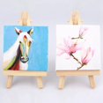 thumbnail image 5 of 10 Sets Mini Display Easel With Canvas 8X8Cm Wedding Table Numbers Painting Hobby Painting Craft Diy Drawing Small Table Easel Gift, 5 of 6