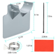 thumbnail image 2 of 2 soportes para manguera de piscina, soporte para manguera de piscina, protección contra torceduras, evita perforaciones, adecuado para tuberías de menos de 38 mm de diámetro, 2 of 5