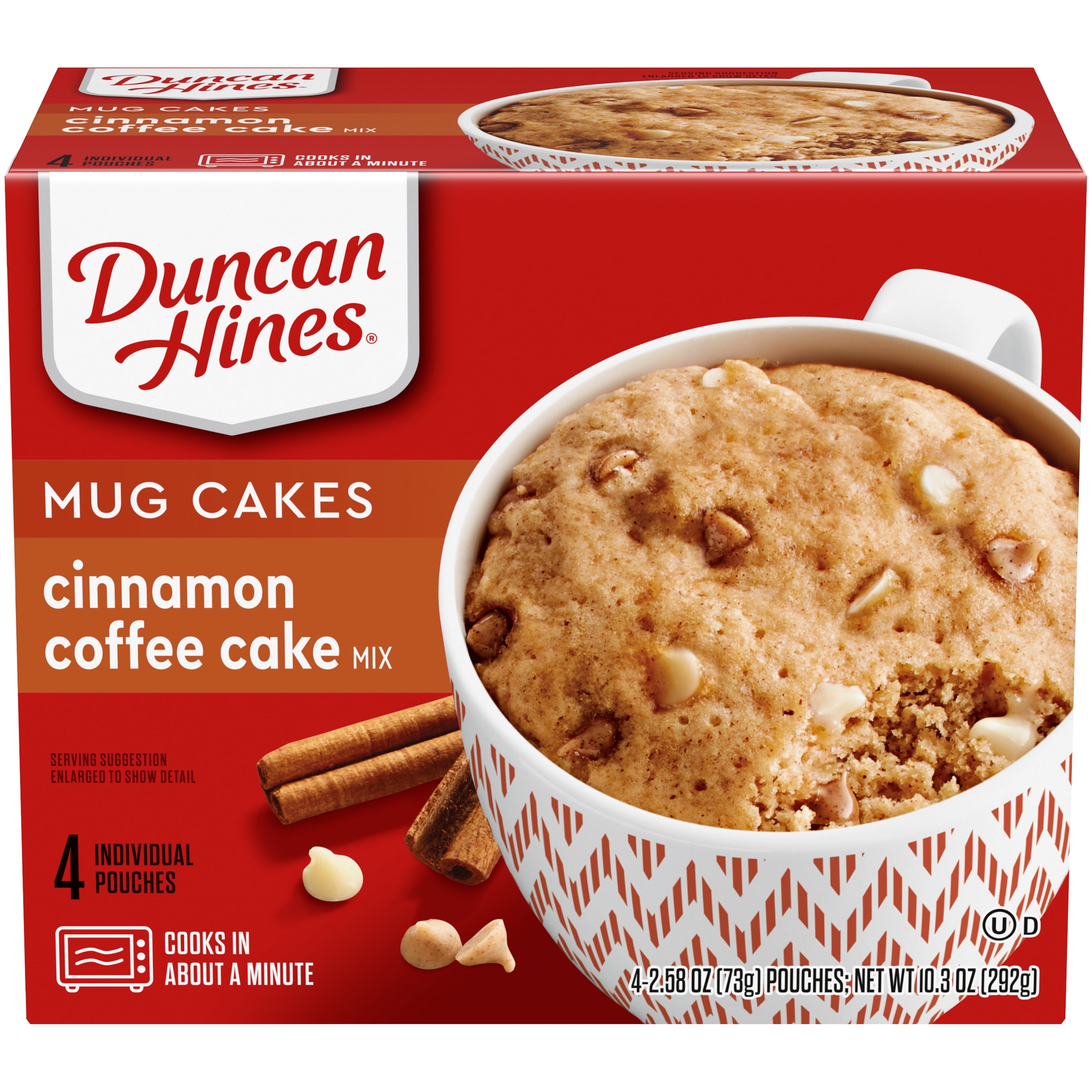 Duncan Hines Mug Cakes Cinnamon Coffee Cake Mix 4 2.58