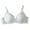 White, variant on Women's Sexy Lace Bra Demi Sheer Mesh Balconette Unlined Bras Underwire (White, 110D)