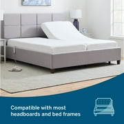 Lucid Basic Remote Controlled Steel Adjustable Bed Base, King/Split King (Ships in Two Boxes)