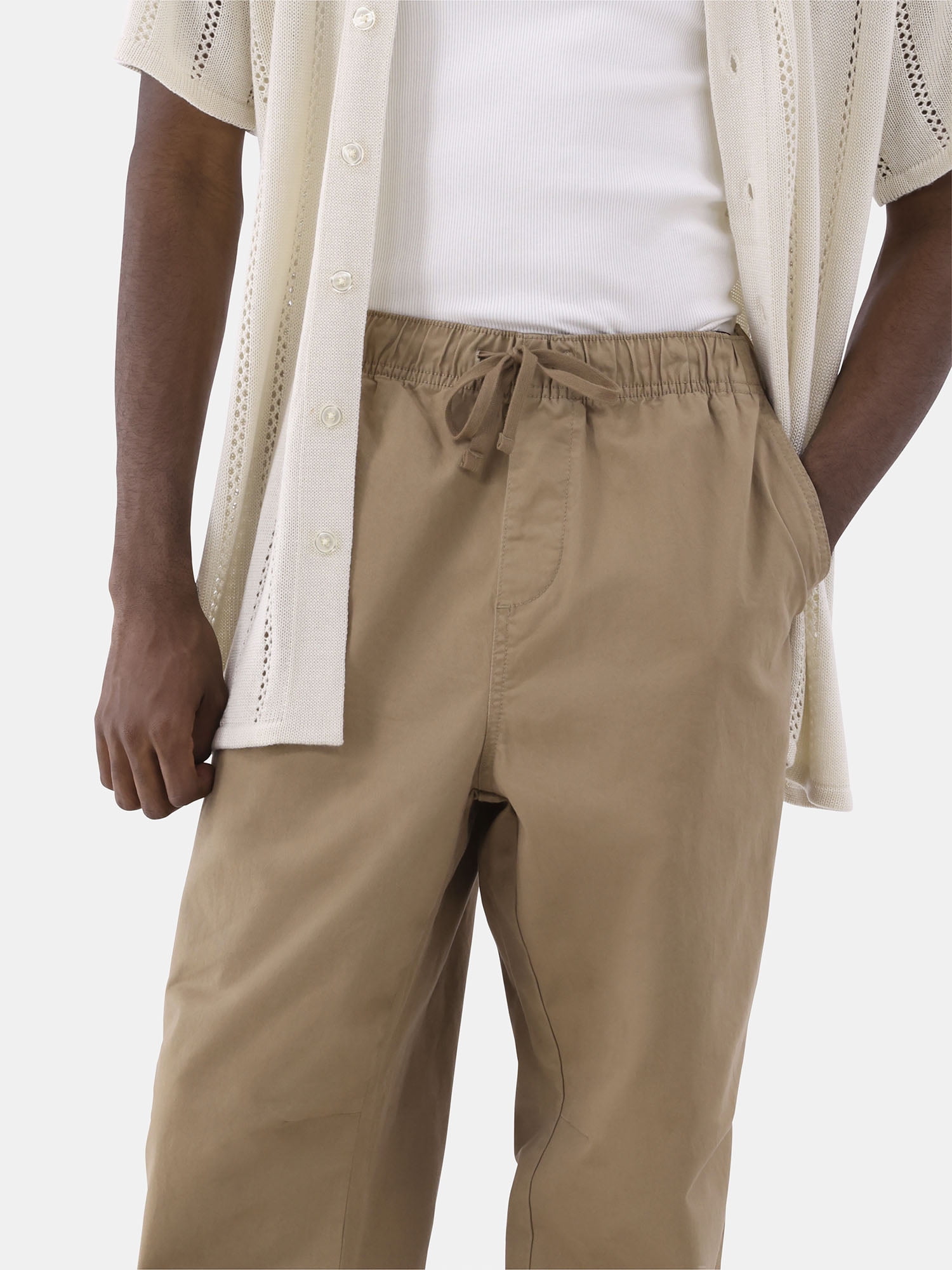 No Boundaries Men's and Big Men's Cotton Blend Twill Jogger Pants, Sizes XS-3XL
