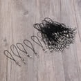 thumbnail image 3 of CIMAXIC 100PCS Lobster Clasp Lanyard Alloy Lobster Clasp Mobile Phone Rope Polyester Rope Flattened Bottle Caps Silver for Hair Bows Making DIY Pendants Craft Scrapbooks Medals (Black), 3 of 4