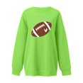 thumbnail image 4 of TOMVIGX Football Sweatshirts for Women Graphic Oversized Casual Sweatshirt Touchdown Family Football Tops Tailgate Party Sunday Funday Outfit, 4 of 5
