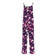 thumbnail image 3 of Womens Casual Loose Jumpsuits Summer Boho Wide Leg Rompers Sleeveless Overalls with Pockets, 3 of 4