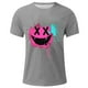 thumbnail image 4 of Blusas y camisas de manga corta con cuello redondo para hombre, blusas casuales de verano a la moda con cuello redondo y estampado para hombre., 4 of 4