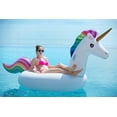 thumbnail image 2 of HHHC Inflatable Unicorn Pool Float Floatie Ride On with Fast Valves Large Rideable Blow Up Summer Beach Swimming Pool Party Lounge Raft Decorations Toys Kids Adults, 2 of 7