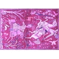thumbnail image 1 of Ahgly Company Indoor Rectangle Animal Purple Traditional Area Rugs, 6' x 9', 1 of 4