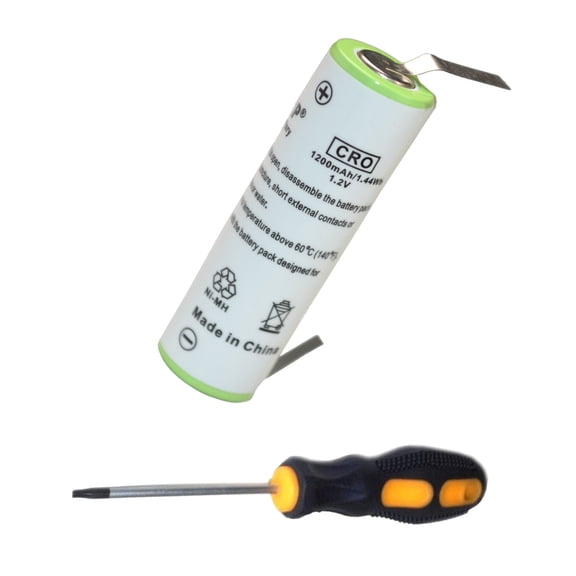 HQRP Battery for Braun 7497 7504 7510 7514 7516 7527 7546 7640 7650 7790 8970 2515 2520 2525 2530 Razor / Shaver plus Screwdriver