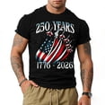 thumbnail image 5 of Havenx Mens Patriotic T Shirts Crewneck Short Sleeve Shirt American Flag Design Fun Graphic T-Shirt Vintage Patriotic Summer Workout Classic Tee Tops,Black XL, 5 of 6