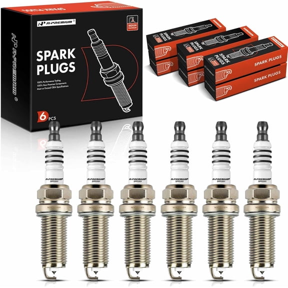 A-Premium Iridium Platinum Spark Plugs 93501 LKAR7BIX-11S (Pack of 6) Compatible with Nissan Altima 2007-2018, Murano 2009-2020, Pathfinder, Maxima, Quest, 350Z & Infiniti QX60, Q50, G25, G35, M35