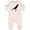 Natural Heather, variant on Inktastic Country Crow Caw. Silhouette Baby Fleece Romper