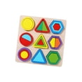 thumbnail image 2 of Wooden Color Shape Matching Board Birthday Gift Educational Activity Sensory Toy Shape Sorting Puzzle for 3 4 5 6 Year Old Children C, 2 of 8