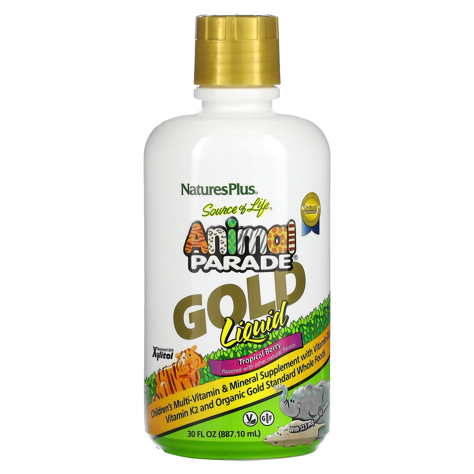 Nature's Plus Source of Life, Animal Parade, Gold Liquid, Tropical ...