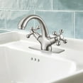 thumbnail image 4 of M11052 Lucca, Retro Sink Faucet, Vintage Bathroom Mixer, Chrome Plated, Silver & M20502 Bathroom Dump, Pop Up Sink Plug, Chrome Plated, Silver, 4 of 5