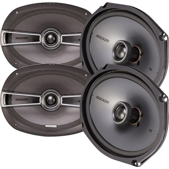 Kicker 41KSC694 Speaker, 150 W RMS, 300 W PMPO, 2-way, 4 Pack