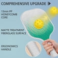 thumbnail image 4 of Pickleball Paddles Set Of 1, Fiberglass Surface, Colorful Lines Print, 1 Paddle, 2 Balls & Bag, 4 of 5