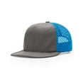 thumbnail image 2 of Richardson - Rouge Wide Set Mesh Cap - 935 - Charcoal/ Cyan - Size: Adjustable, 2 of 5