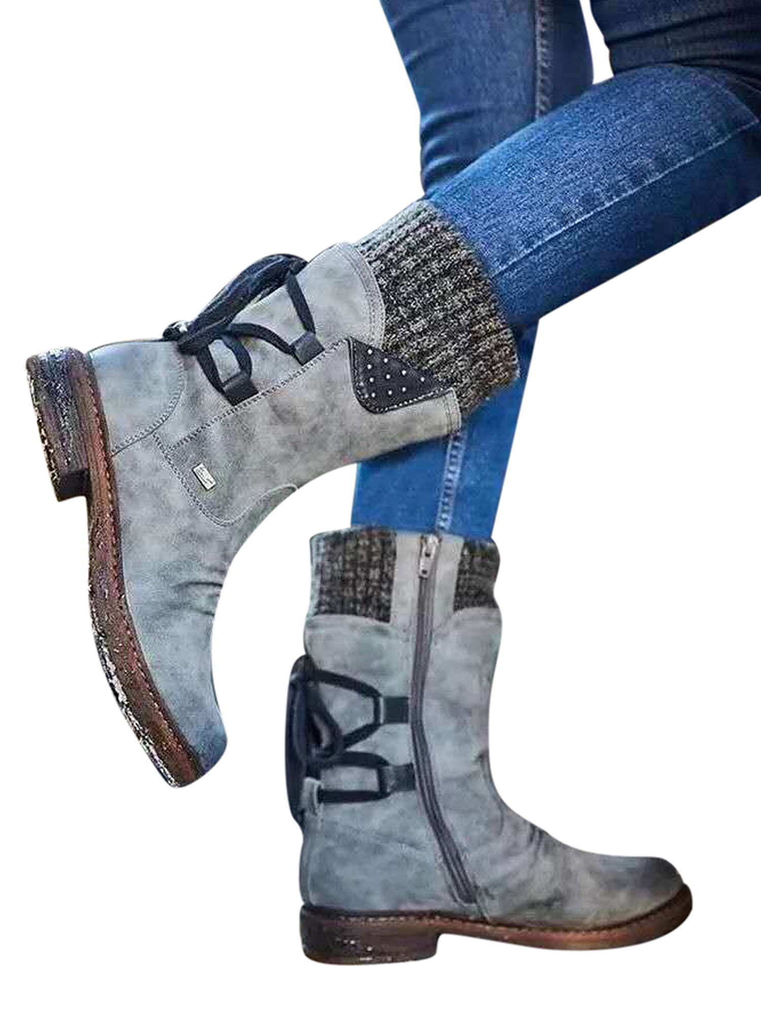 Details about   New Women's Retro Low Block Heel Chelsea Ankle Boots Ladies Zipper Comfy Shoes D