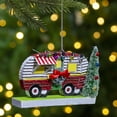 thumbnail image 2 of Northlight Glittered Red and White Camper with Christmas Tree Ornament 6", 2 of 5