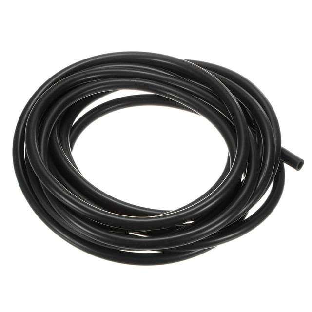 1 Paquete de Tubo de Silicona de 5 Metros, Tubo de Caucho de Silicona 6x10mm (IDxOD) Manguera Flexible Negra