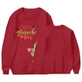 thumbnail image 4 of Grinch Chandail en Molleton pour Femmes Grande Taille Mode Décontractée Imprimé de Noël Manches Longues Col Rond Chandail Ample Chandails en Molleton Grinch Imprimé, L, 4 of 4