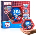 thumbnail image 1 of ¡Guau! Pods 4D Marvel Capitán América Juguete Único Figura de juguete conectable y coleccionable Exhibición de pared/estante Cesta de Pascua Rellenos Figuras de juguete Figura de acción del Capitán Am, 1 of 5