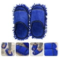 thumbnail image 3 of 1 Pair Lazy Cleaning Foot Cleaner Shoe Floor Cleaning Slipper (Dark Blue), 3 of 8