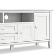 thumbnail image 2 of Warm Shaker 72 inch Wide Solid Wood TV Stand in White For TVs up to 80 inches, 2 of 15