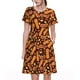 thumbnail image 1 of Easygdp Peanuts2 para Vestido Transpirable de Mujer, Vestido Suelto de Manga Corta con Pliegues y Bolsillos para el Verano, 1 of 6