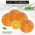 thumbnail image 3 of Urinal Screens Deodorizer 10 Pack Long-Lasting Orange Scent, Splash Control Urinal Mats Odor Eliminator for Wet & Dry Urinals Bathroom Freshener, Toilet Deodorizer, Urinal Cakes, 3 of 4