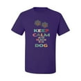 thumbnail image 2 of Wild Bobby, Keep Calm And Blame The Dog Dog Lover Men's Graphic T-Shirt, Purple, Medium, 2 of 3