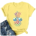 thumbnail image 3 of WILLBEST T-Shirt pour Femmes Haut Ample Imprimé Manches Courtes T-Shirt 5664, 3 of 3