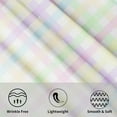 thumbnail image 3 of Easter Tablecloth Round 60 Inch Spring Colorful Buffalo Plaid Table Cloth Washable Polyester Farmhouse Multicolor Checked Table Cover for Home Kitchen Dining Room Party Spring Easter Holiday Decor, 3 of 6