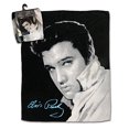 thumbnail image 2 of Foto de la manta de lanzamiento de Elvis "en blanco y negro" Midsouth Products Decoración Hogar, 2 of 2