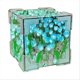 thumbnail image 1 of DIY Tulips Mirror Cube Night Light Room Lamp Decor Ornament Blue, 1 of 4