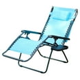 thumbnail image 3 of Set of 2 Jeco Oversized Zero Gravity Chair with Sunshade and Drink Tray - Green, 3 of 8