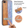 thumbnail image 5 of Labanema Apple iPhone 7 /iPhone 8 Case, Apple iPhone 7 /iPhone 8 Cover with Metal Kickstand, Natural Wood TPU Cover, Anti Scratch Case for Apple iPhone 7 /iPhone 8 (Waves), 5 of 7