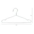 thumbnail image 2 of 10 Pack Stainless Steel Hangers, Durable Space Saving Clothes Hangers for Clothing, Closet, Coats, Pants, or Shirts Silver 10, 2 of 6