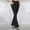 1Black, variant on Flared Slim-Fit Trousers for Womens High Waisted Put On Strech Trousers Tummy Control Athletic Track Pants Elastic High Waist Pant Comfort Dressy Pant Bussiness Office Work Trousers with Pockets
