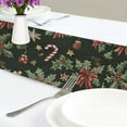 thumbnail image 4 of Yayeee Table Runner 70 inches Long Home Kitchen Dinning Party Decoration, Green Christmas Holly, 4 of 7