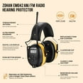 ZOHAN EM042 AM/FM Radio Headphone with Digital Display, Ear Protection
