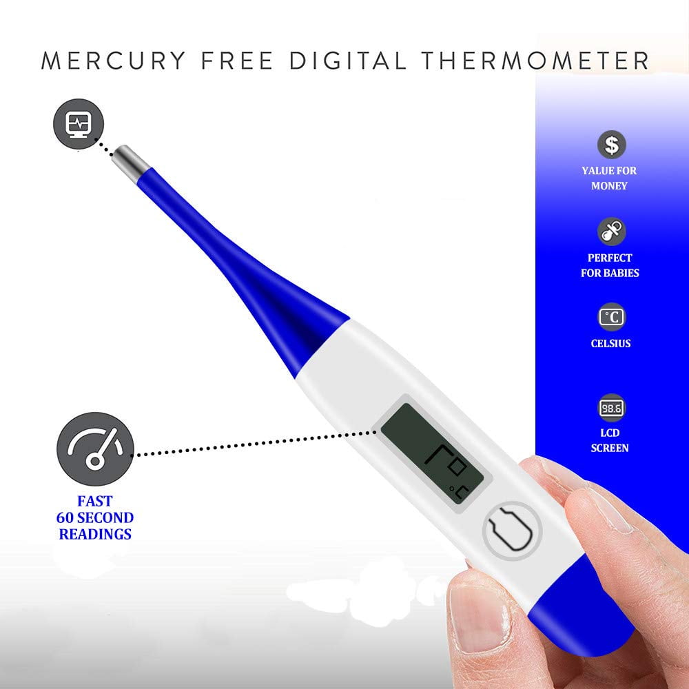 Accurate Fever Temperature Testing Thermometer Reusable Reliable Strip 