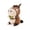 A001- A, variant on Donkey Stuffed Animal Sitting Plush with Stripe Bib 1 Count Birthday Gift