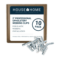 thumbnail image 2 of House2Home 2" Metal Webbing Clips for Upholstery Repair, 90-Degree Teeth (20pk), 2 of 9