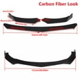 thumbnail image 4 of 4pcs Set Front Bumper Spoiler Lip Splitter Diffuser for 2006-2013 Lexus IS200T IS250 IS350 F-Sport, Carbon Fiber Style, 4 of 8