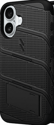ZIZO BOLT Bundle Case with Tempered Glass For iPhone 16 - Black