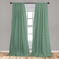 thumbnail image 5 of Ambesonne Tribal Curtains, Arrows Geometric Shapes Art, Pair of 28"x84", Laurel Green Burnt Sienna, 5 of 5
