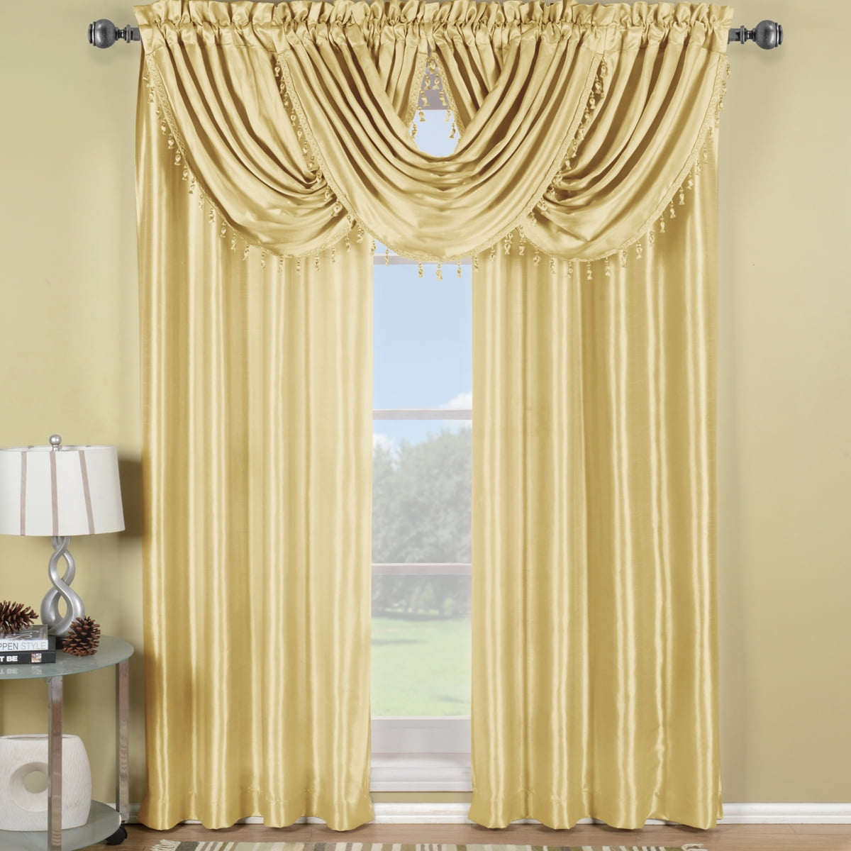 silk window scarf
