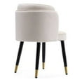 thumbnail image 4 of Manhattan Comfort Zephyr 18.9" Velvet & Wood Dining Chair in Cream, 4 of 5